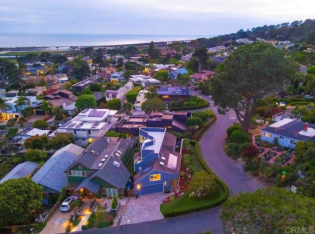12794 Via Felino, Del Mar, CA 92014 - aerial view of property and surrounding area with nearby suburban area