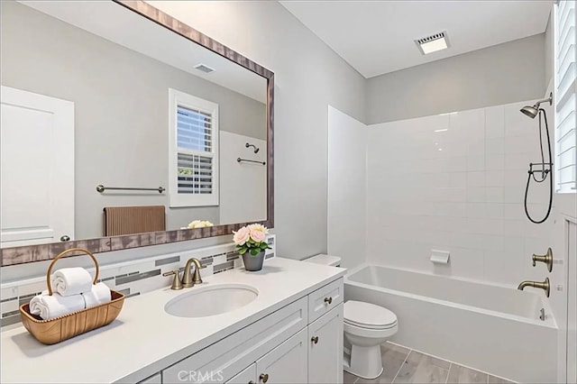 72 Granite, Irvine, CA 92620 - full bath with vanity, tub / shower combination, healthy amount of natural light, and wood finished floors
