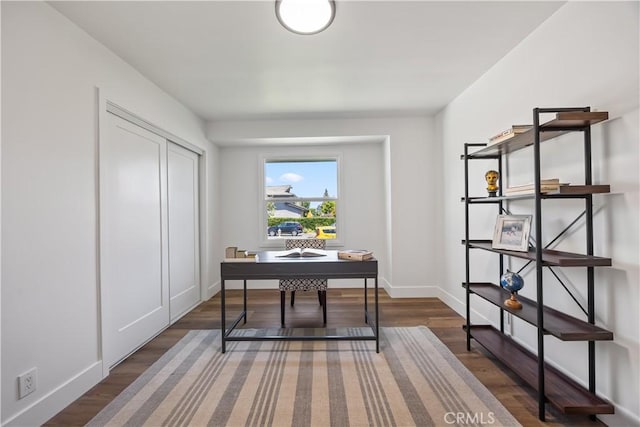 1809 Celeste Ln, Fullerton, CA 92833 - office space with baseboards and wood finished floors