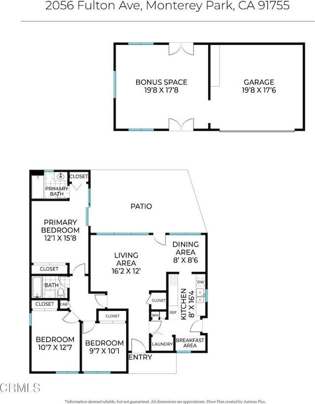 2056 Fulton Ave, Monterey Park, CA 91755 - view of property floor plan