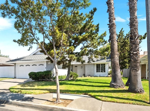 19721 Dunsmuir Plz, Yorba Linda, CA 92886 - ranch-style house featuring a garage, driveway, and stucco siding