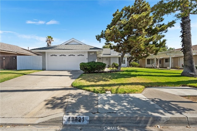 19721 Dunsmuir Plz, Yorba Linda, CA 92886 - view of front facade featuring an attached garage, concrete driveway, stucco siding, and a shingled roof