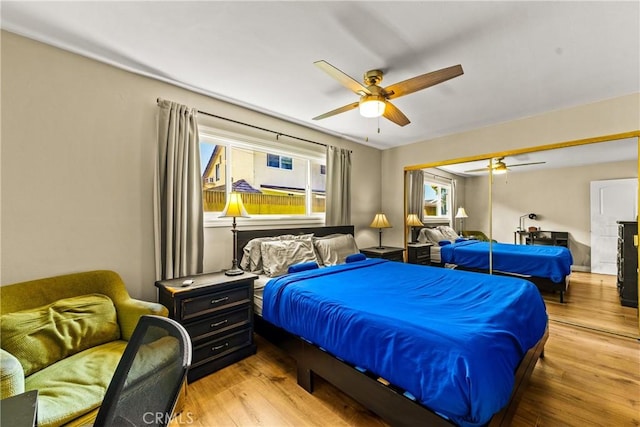 8110 True Ave, Pico Rivera, CA 90660 - bedroom featuring wood finished floors and a ceiling fan