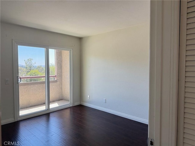 800 Grand Ave Unit A12, Diamond Bar, CA 91765 - empty room with baseboards and dark wood-style floors
