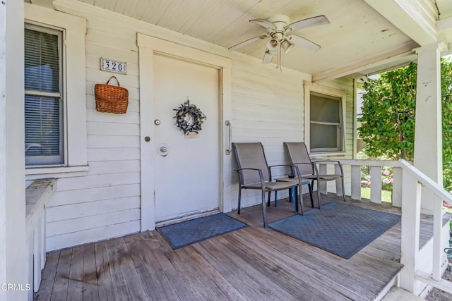 320 W Lemon Ave, Monrovia, CA 91016 - porch with a ceiling fan