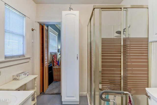 320 W Lemon Ave, Monrovia, CA 91016 - bathroom featuring vanity and a shower stall