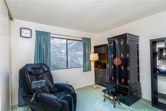 5870 Winncliff Dr, Jurupa Valley, CA 92509 - sitting room with carpet flooring and a textured ceiling