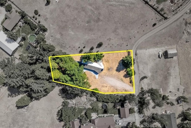 1212 N Old Stage Rd, Mount Shasta, CA 96067 - aerial overview of property's location featuring property parcel outlined