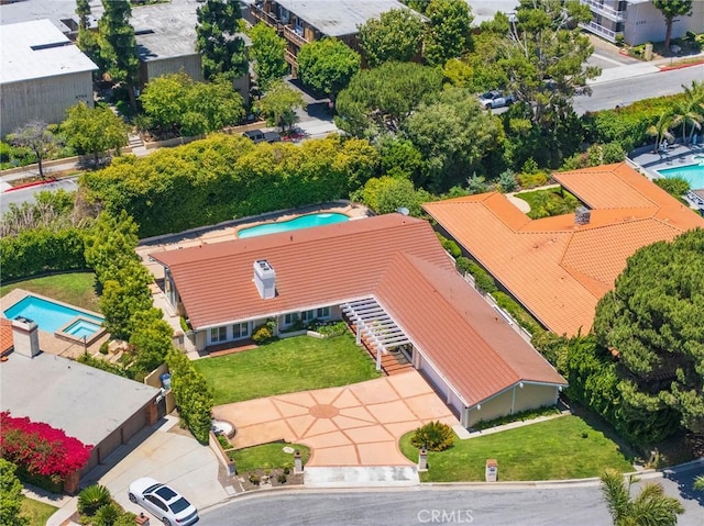 30243 Avenida Selecta, Rancho Palos Verdes, CA 90275 - aerial view of a pool area