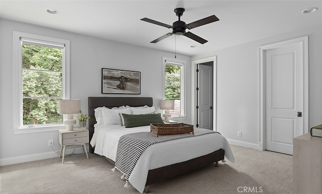3530 Trimble Ct, Nashville, TN 37215 - bedroom with multiple windows, light carpet, and recessed lighting