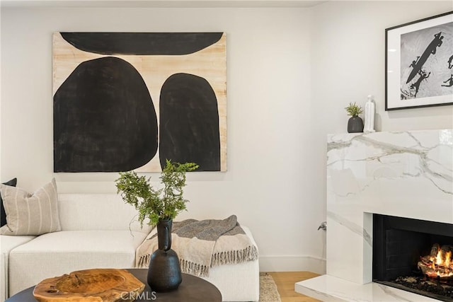 11 Thunder Trl Unit 6, Irvine, CA 92614 - living area with wood finished floors and a fireplace