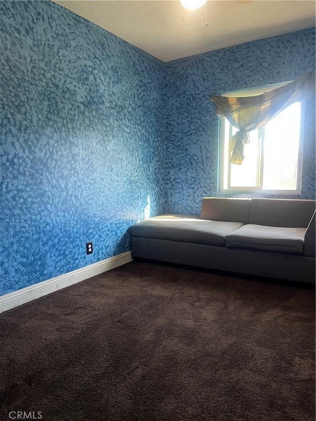 5617 29th St, Jurupa Valley, CA 92509 - carpeted living room featuring wallpapered walls