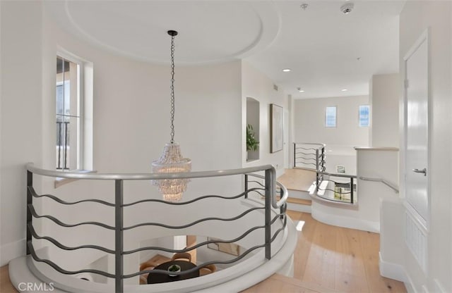 7 Suprema Dr, Newport Coast, CA 92657 - hall with hardwood / wood-style floors and recessed lighting
