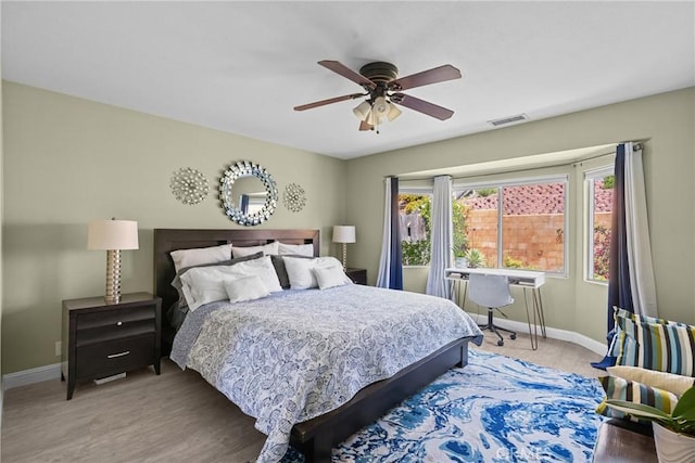 825 Rosana Pl, Nipomo, CA 93444 - bedroom featuring light wood finished floors and ceiling fan