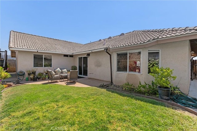 825 Rosana Pl, Nipomo, CA 93444 - rear view of house with a tiled roof, stucco siding, and a patio