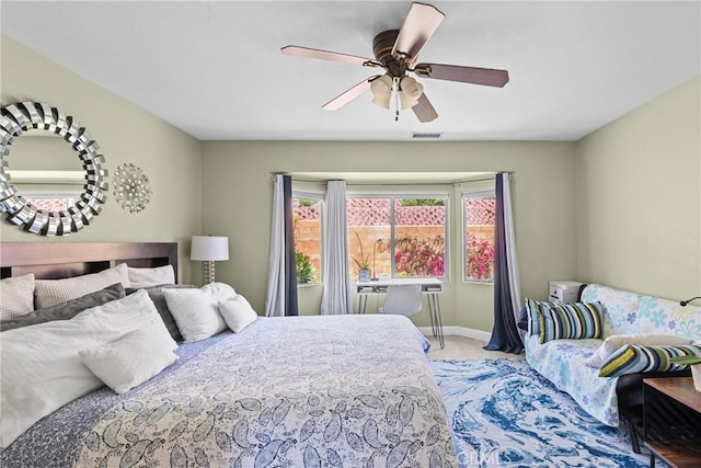 825 Rosana Pl, Nipomo, CA 93444 - carpeted bedroom with baseboards and a ceiling fan