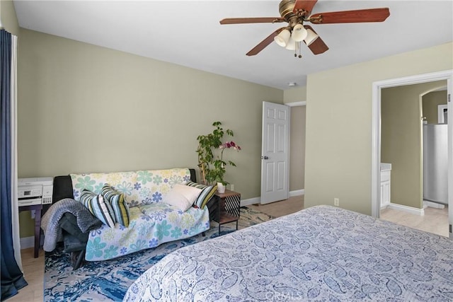 825 Rosana Pl, Nipomo, CA 93444 - bedroom featuring ceiling fan and arched walkways