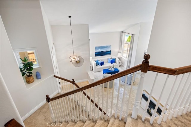 18 Via Tigra, Rancho Santa Margarita, CA 92688 - stairway featuring carpet and baseboards