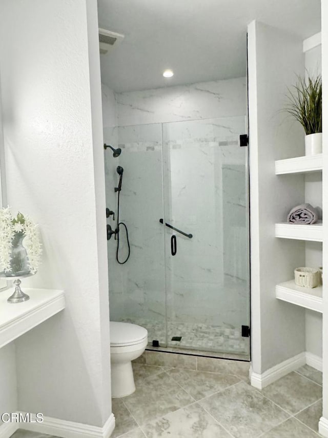 501 E Del Mar Blvd Unit 303, Pasadena, CA 91101 - bathroom featuring a marble finish shower and tile patterned floors