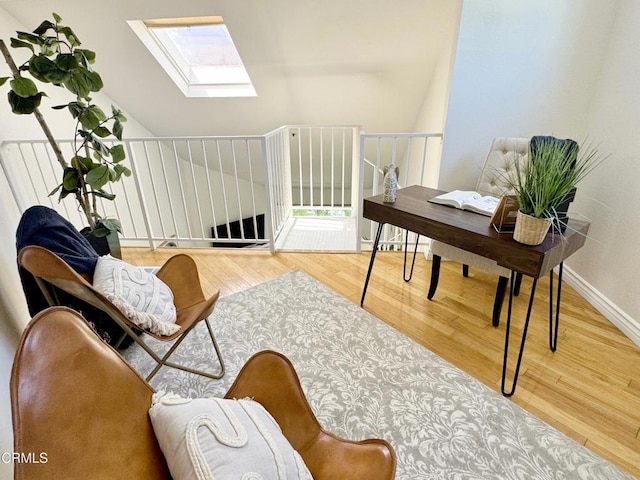 501 E Del Mar Blvd Unit 303, Pasadena, CA 91101 - office with a skylight and wood finished floors