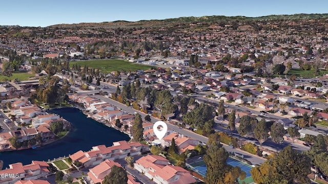 1716 Shoreline St, Camarillo, CA 93010 - aerial overview of property's location with nearby suburban area and a mountainous background