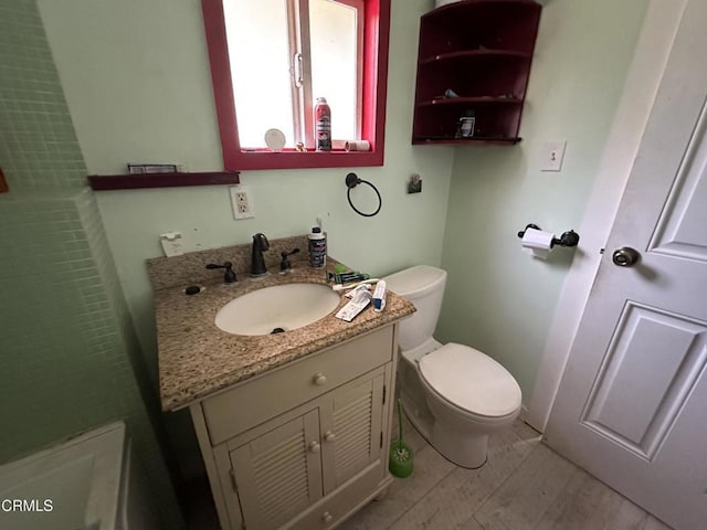 752 Stewart St Unit 1/2, Fort Bragg, CA 95437 - bathroom with vanity and wood finished floors