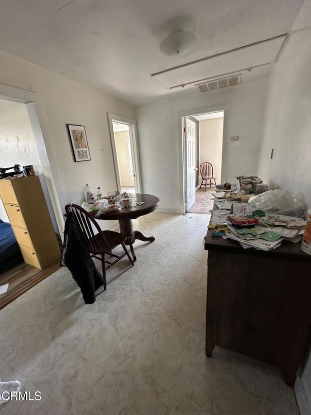 752 Stewart St Unit 1/2, Fort Bragg, CA 95437 - dining area featuring light carpet