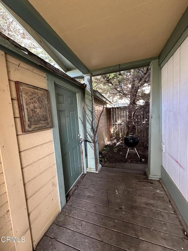 752 Stewart St Unit 1/2, Fort Bragg, CA 95437 - wooden terrace featuring area for grilling