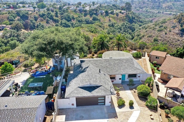 4107 Cole Way, San Diego, CA 92117 - view from above of property featuring a heavily wooded area