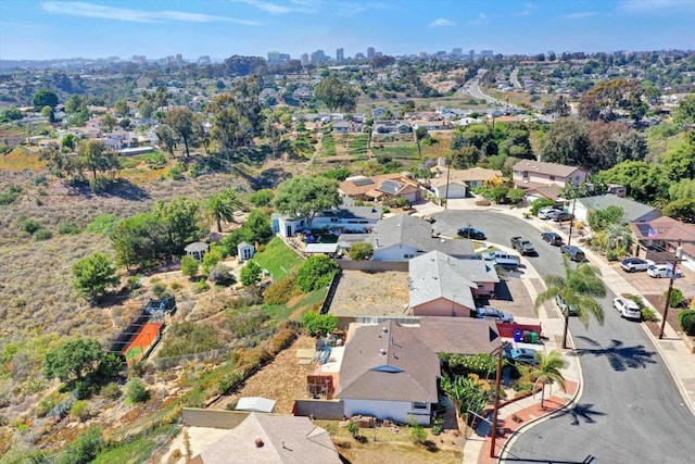 4107 Cole Way, San Diego, CA 92117 - aerial perspective of suburban area featuring city skyline