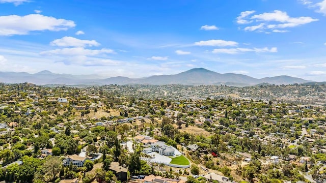 9355 Lavell St, La Mesa, CA 91941 - aerial perspective of suburban area featuring mountains