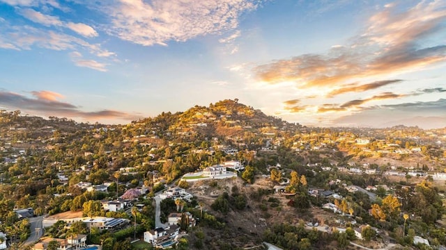 9355 Lavell St, La Mesa, CA 91941 - aerial view at dusk of a mountain view