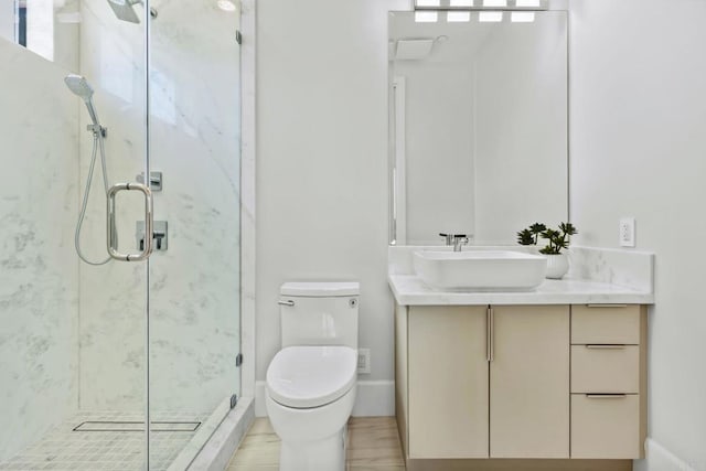 9355 Lavell St, La Mesa, CA 91941 - full bath with a marble finish shower and vanity
