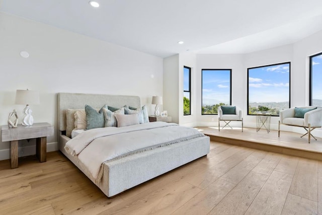 9355 Lavell St, La Mesa, CA 91941 - bedroom with light wood-type flooring and recessed lighting