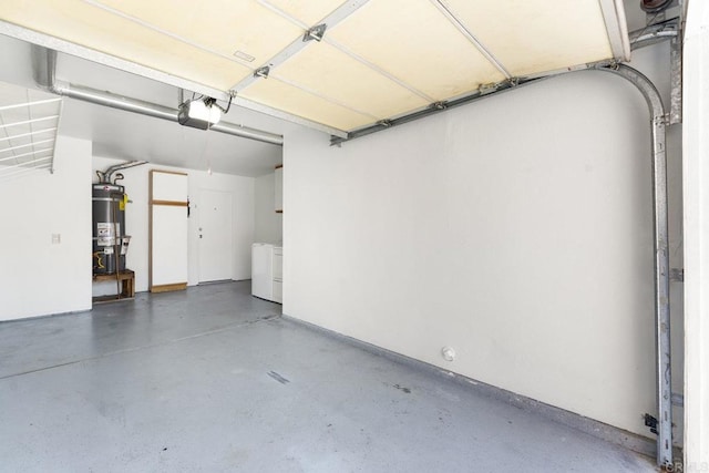 12032 Calle De Medio Unit 169, El Cajon, CA 92019 - garage featuring water heater, a garage door opener, and washing machine and clothes dryer