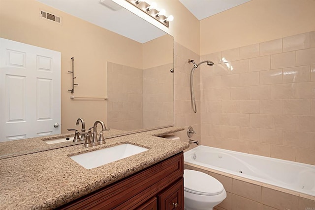 12672 Carmel Country Rd Unit 51, San Diego, CA 92130 - bathroom featuring vanity and a combined bath / shower with jetted tub
