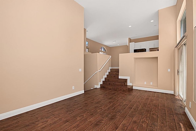 12672 Carmel Country Rd Unit 51, San Diego, CA 92130 - entryway featuring dark wood-type flooring and recessed lighting