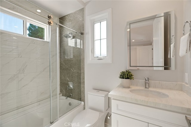 6023 Kauffman Ave, Temple City, CA 91780 - full bath featuring plenty of natural light, vanity, and bath / shower combo with glass door