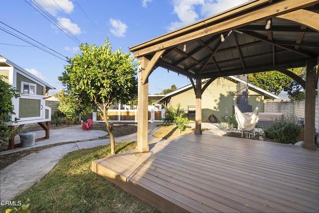 527 Keyser Rondo, Camarillo, CA 93010 - wooden terrace with a gazebo