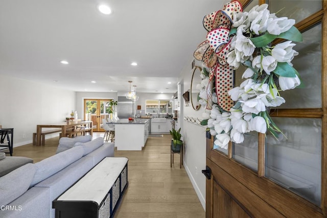 527 Keyser Rondo, Camarillo, CA 93010 - living area featuring recessed lighting and light wood finished floors