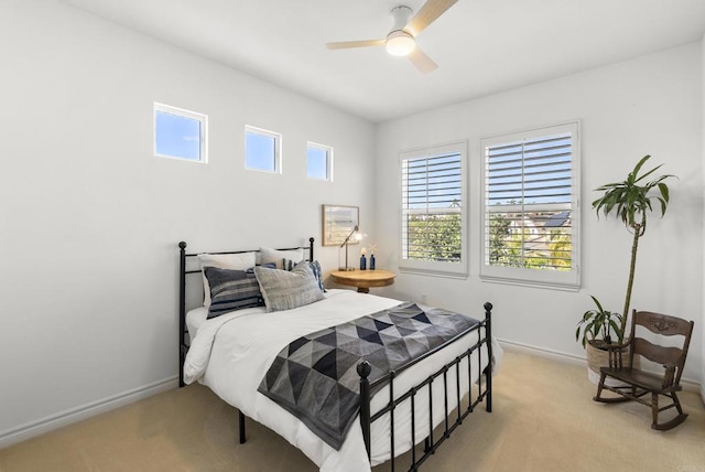 1480 Regatta Rd, Carlsbad, CA 92011 - bedroom featuring light colored carpet and ceiling fan