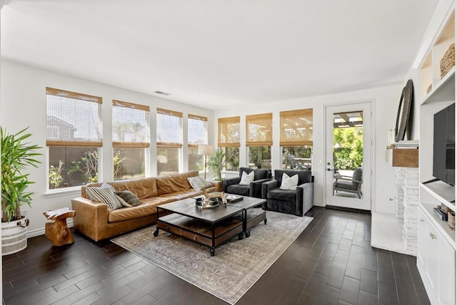 1480 Regatta Rd, Carlsbad, CA 92011 - living room with dark wood-style flooring