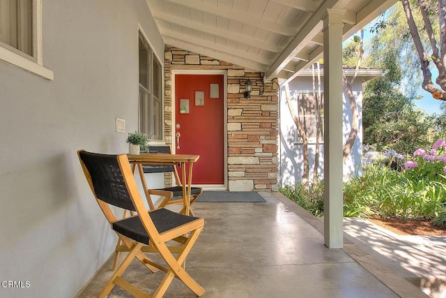 3671 Grayburn Rd, Pasadena, CA 91107 - entrance to property featuring stone siding and stucco siding