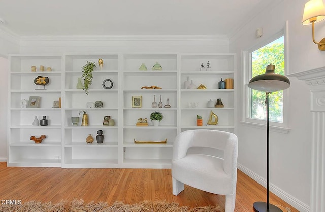 3671 Grayburn Rd, Pasadena, CA 91107 - living area with light wood finished floors and crown molding