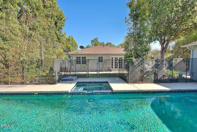 3671 Grayburn Rd, Pasadena, CA 91107 - view of pool with a pool with connected hot tub