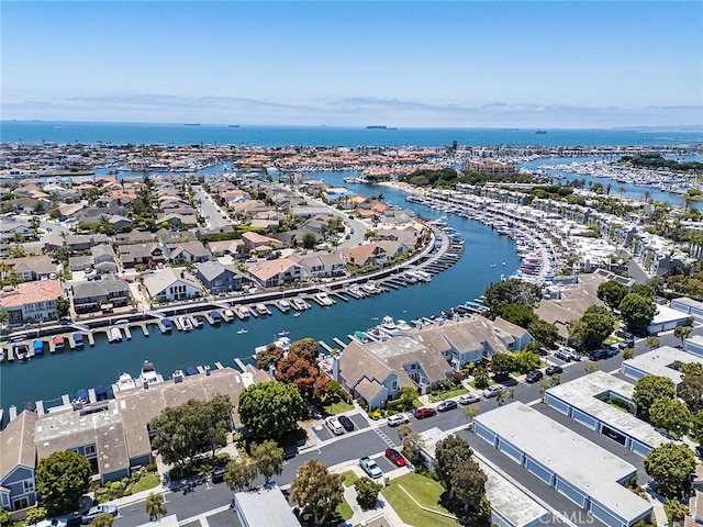 3496 Windspun, Huntington Beach, CA 92649 - aerial view of residential area with a large body of water and numerous boat docks