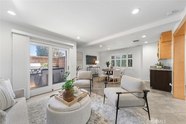 3496 Windspun, Huntington Beach, CA 92649 - living room featuring healthy amount of natural light and recessed lighting