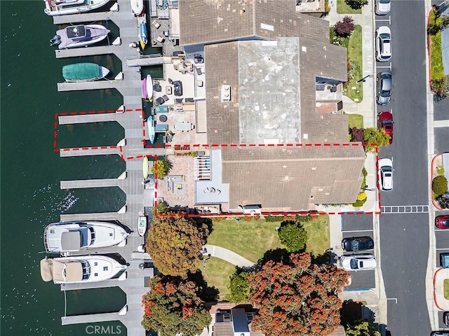 3496 Windspun, Huntington Beach, CA 92649 - view of property location featuring a nearby body of water and property parcel outlined