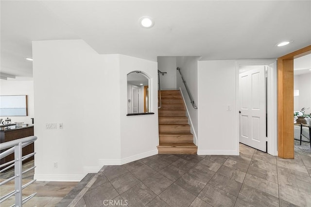 3496 Windspun, Huntington Beach, CA 92649 - stairway featuring recessed lighting