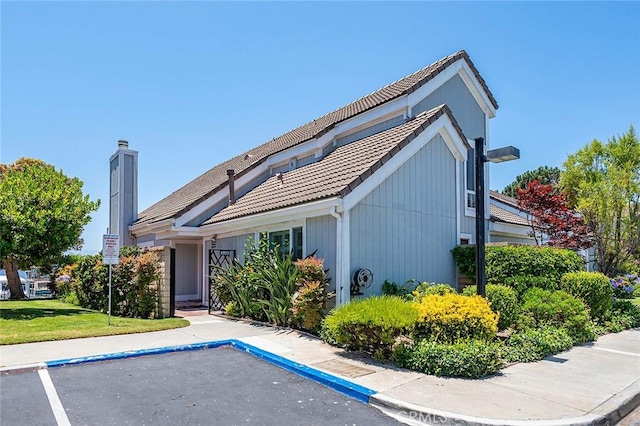 3496 Windspun, Huntington Beach, CA 92649 - back of house with a tile roof